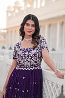 B140: Beautiful Georgette Long Frocks