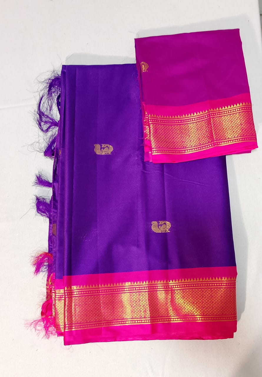 C154: Ready To Ship Beautiful Soft Silk Saree With Unstitched Blouse