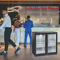 This black backbar chiller from Blue Star offers both aesthetic appeal and reliable performance. This black backbar chiller from Blue Star offers both aesthetic appeal and reliable performance.