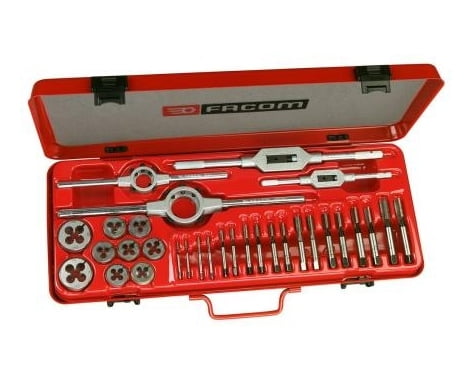 Facom 221.227SJ1 - Cobalt Steel High Performance Tap + Die Set + Case Facom 221.227SJ1 - Cobalt Steel High Performance Tap + Die Set + Case