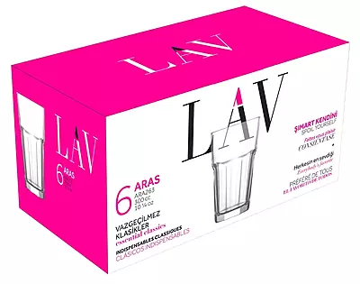 ARA263 300CC طقم كاسات عصير لاف 6 كاسات ARA263 300CC طقم كاسات عصير لاف 6 كاسات