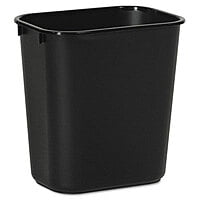 Waste basket Plastic Rectangle 14 Quart Black Waste basket Plastic Rectangle 14 Quart Black