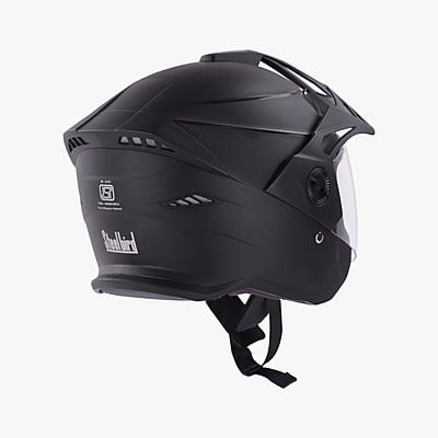 STEELBIRD SBH-23 AVA DV DASHING WITH PEAK BLACK C/V (L)