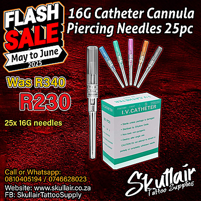 16G Catheter Piercing Needles