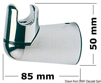 Wall-mounted shower swivelling support