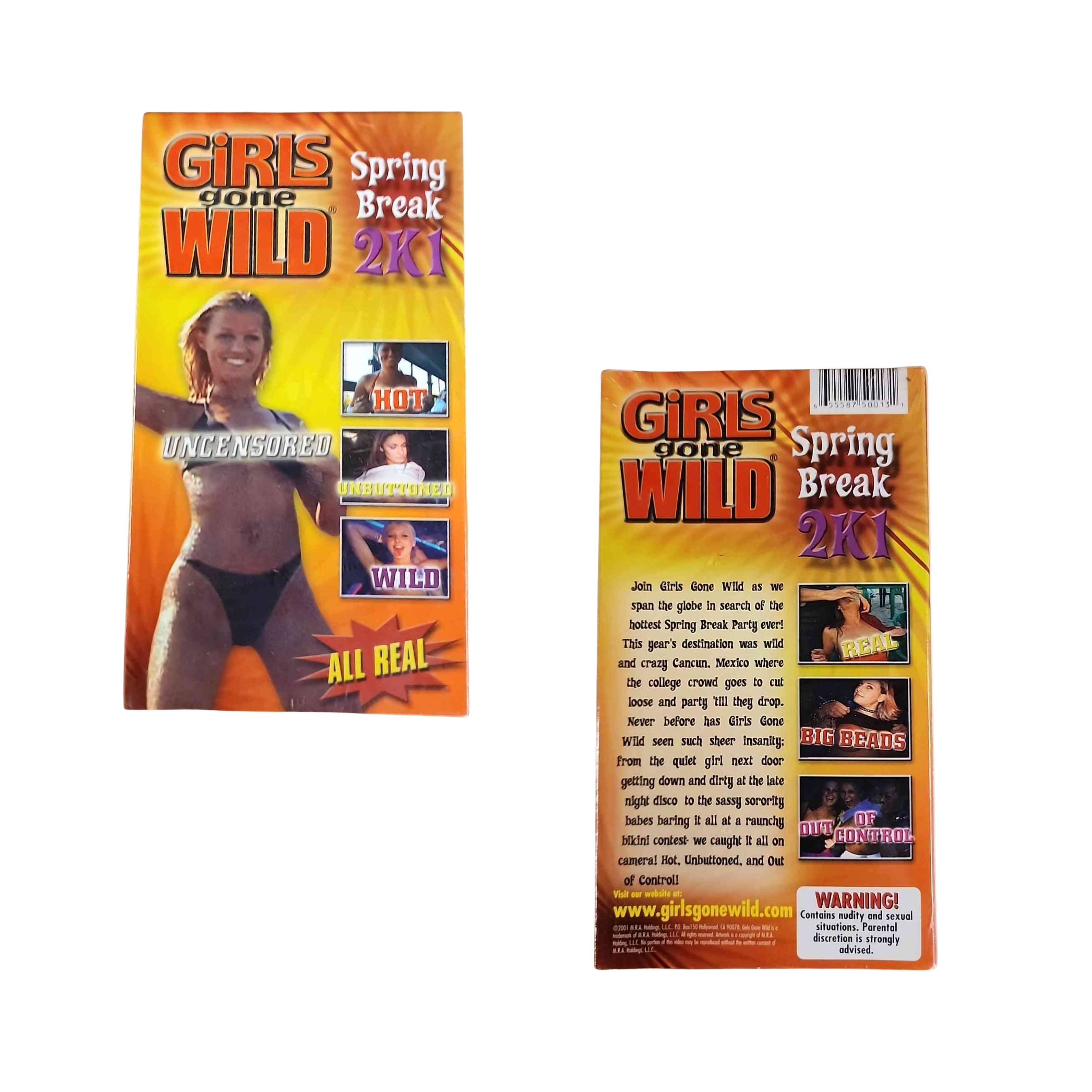 Girls Gone Wild Spring Break 2K1 VHS - Case of 50 Units - Factory Sealed 2001 Edition - Retail $22.00 | Liquidation Price $1.50 Each