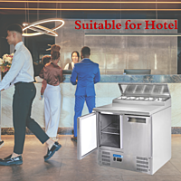 Keep salads fresh with the Blue Star Kitchen Refrigerator-Saladettes 2 Door. Keep salads fresh with the Blue Star Kitchen Refrigerator-Saladettes 2 Door.