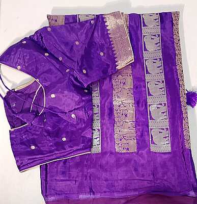 D191: Ready To Ship Beautiful Saree With Stitched Blouse