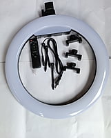 RING LIGHT 18INCHES WITH 3 PHONES  HOLDERS+ REMOTE CONTROL WITH TRIPOD STAND