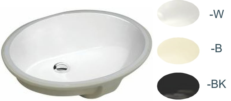 Oval Vanity 1714 - White Oval Vanity 1714 - White