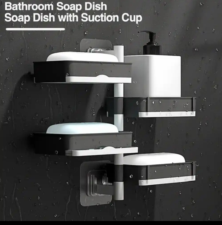 4 LAYERS ROTATABLE SOAP RACK