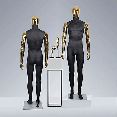 Chrome FRP Plastic Full Body Male Mannequin Chrome FRP Plastic Full Body Male Mannequin