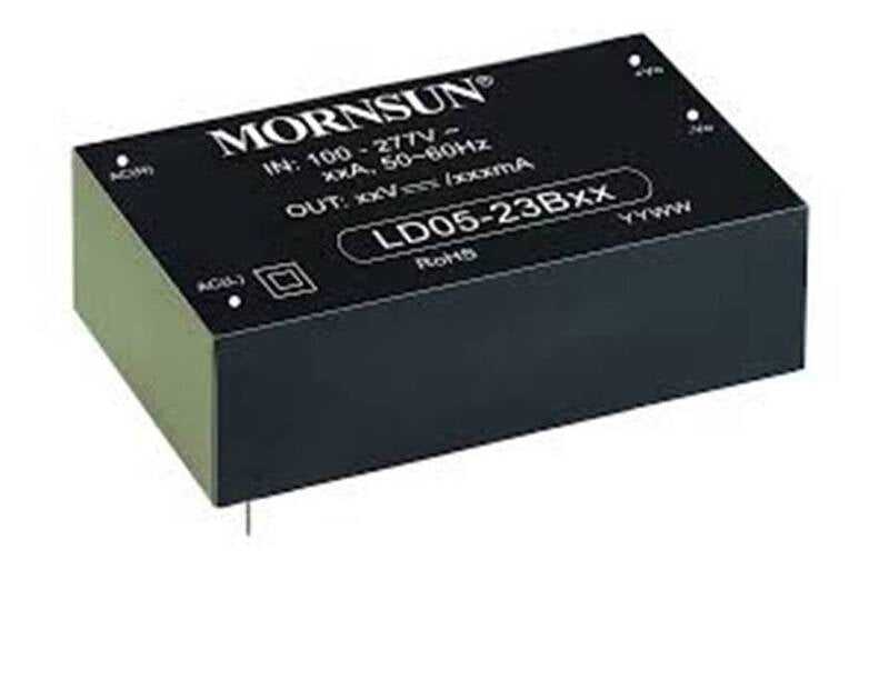 Mornsun Power LD05-23B24R2 : 5W, 24V PCB Mountable-Isolated AC-DC Converter