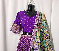 D186: Ready To Ship Beautiful Pure Dola Silk Lehenga Set