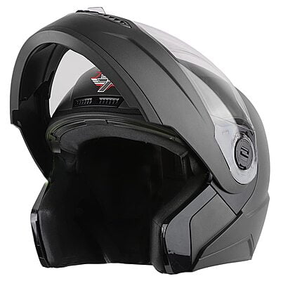 STEELBIRD SBA-7 7-WINGS DASHING BLACK C/V (L) - 1749