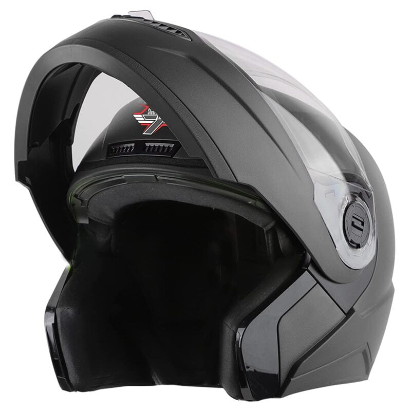 STEELBIRD SBA-7 7-WINGS DASHING BLACK C/V (L) - 1749