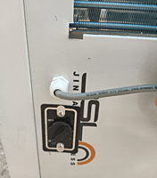 Thermostat controller view of  Blue star SDLX 200400B water cooler  SS 304 body, multi sides faucets