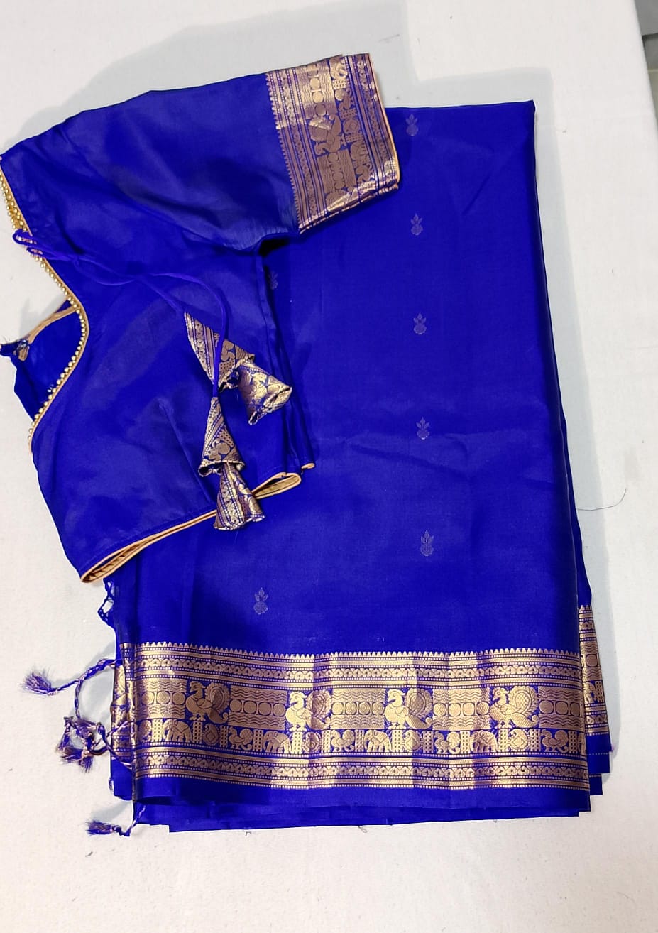 C168: Ready To Ship Beautiful Pure Handloom Uppada Saree With Stitched Blouse