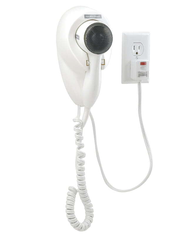 Hamilton Beach Wall-Mount Hair Dryer White 1500 Watts Hamilton Beach Wall-Mount Hair Dryer White 1500 Watts