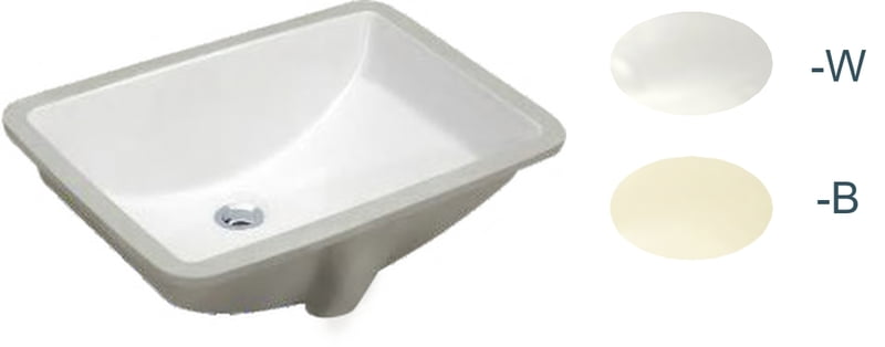 Rectangle Vanity 1812 - White Rectangle Vanity 1812 - White