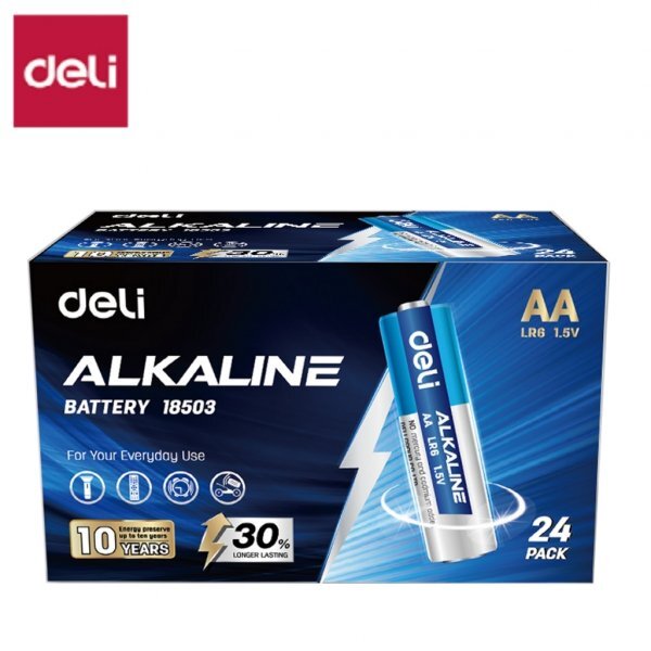 DELI 18503 LR6 ALKALINE BATTERY AA - pcs DELI 18503 LR6 ALKALINE BATTERY AA - pcs