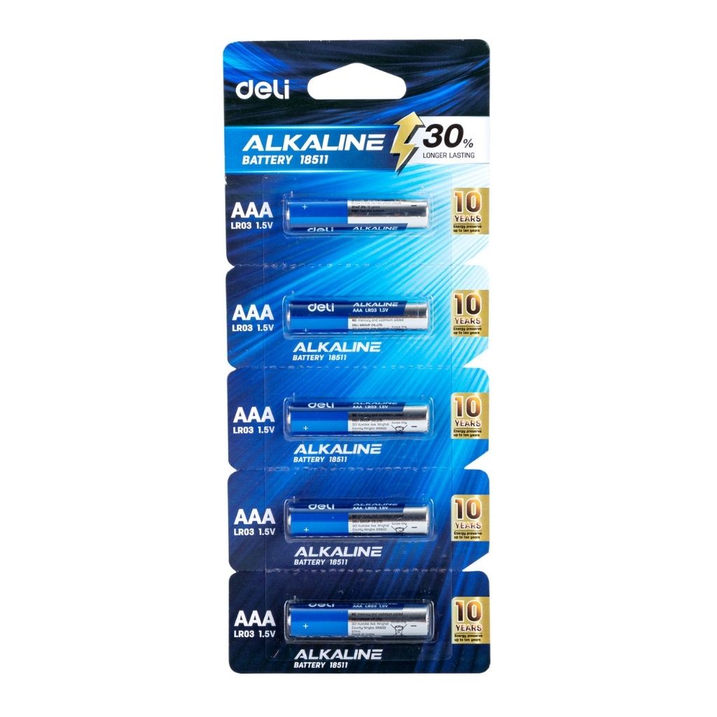 DELI 18511 LR03 ALKALINE BATTERY AAA-pcs DELI 18511 LR03 ALKALINE BATTERY AAA-pcs