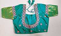 D195: Ready To Ship Beautiful Pure Kanchipuram Silk Saree With Stitched Emboridery Work Blouse