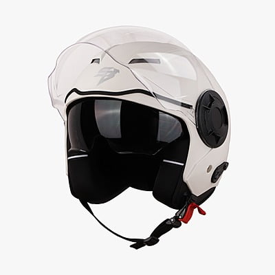 STEELBIRD SBH-31 DRX DASHING WHITE C/V (L)