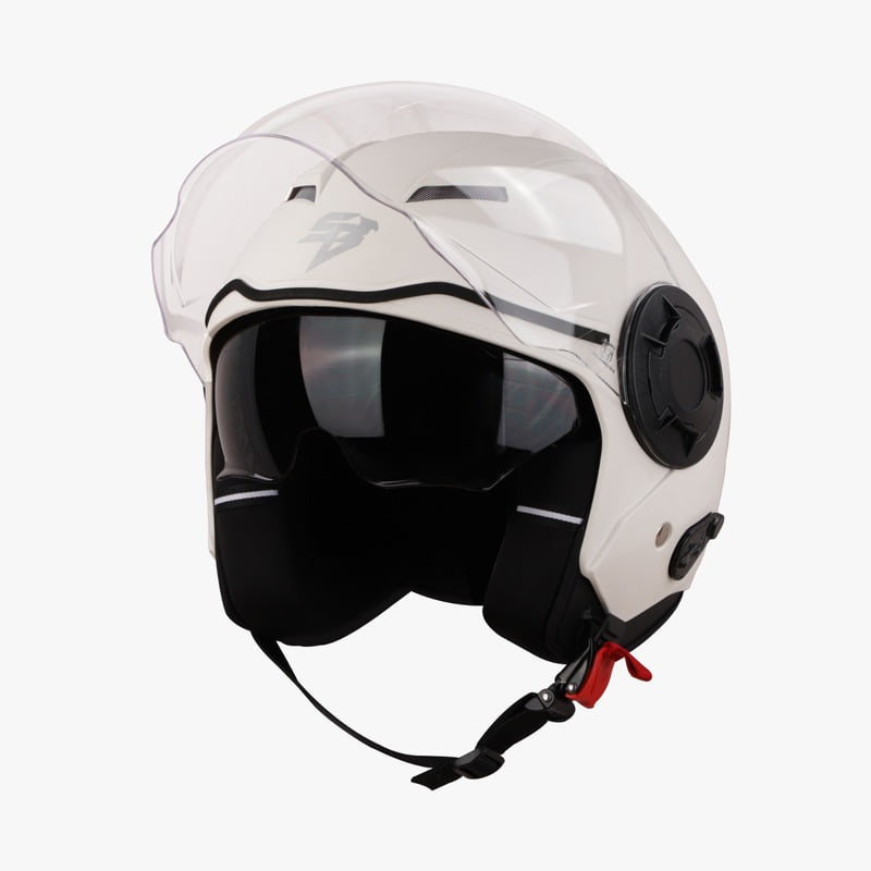 STEELBIRD SBH-31 DRX DASHING WHITE C/V (L)