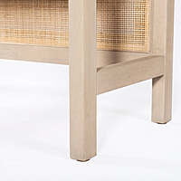 Moreno Solid Wood Bookshelf With Cane Back Moreno Solid Wood Bookshelf With Cane Back