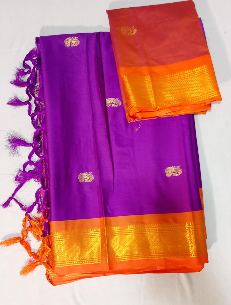 C158: Ready To Ship Beautiful Soft Silk Saree With Unstitched Blouse