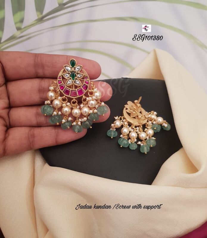 F15: Beautiful Jadau Kundan Earrings