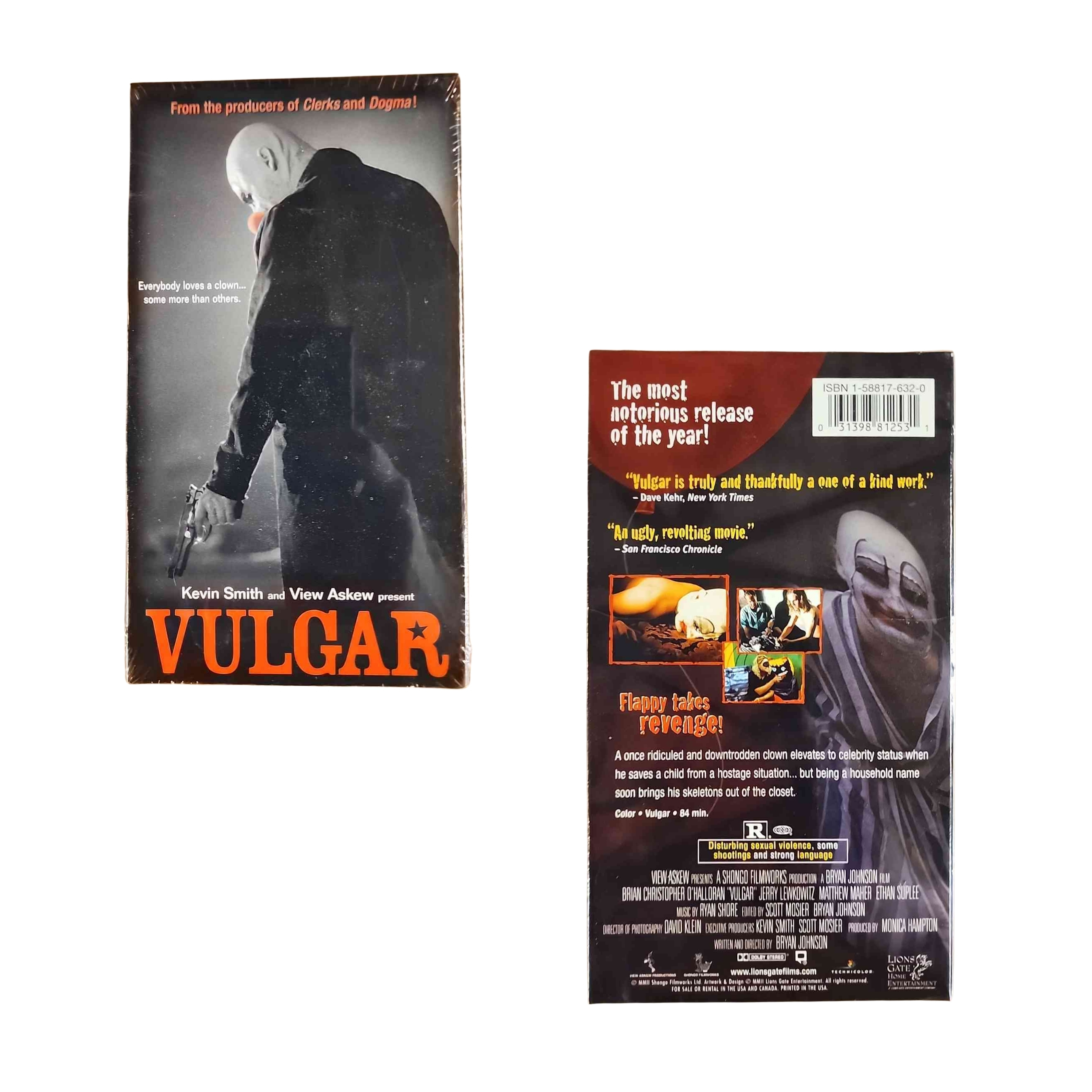 Cult Classic Vulgar VHS - 50 Factory Sealed Units - View Askew Production - Retail $18.99 | $1.50 Each