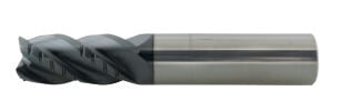 High Performance AlTiN Coated 4 Flute Solid Carbide Rougher - Finisher End Mill(03750.08750.R04.R00200.) High Performance AlTiN Coated 4 Flute Solid Carbide Rougher - Finisher End Mill(03750.08750.R04.R00200.)