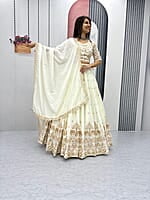 V151: Beautiful Chinnon Silk Lehanga Sets
