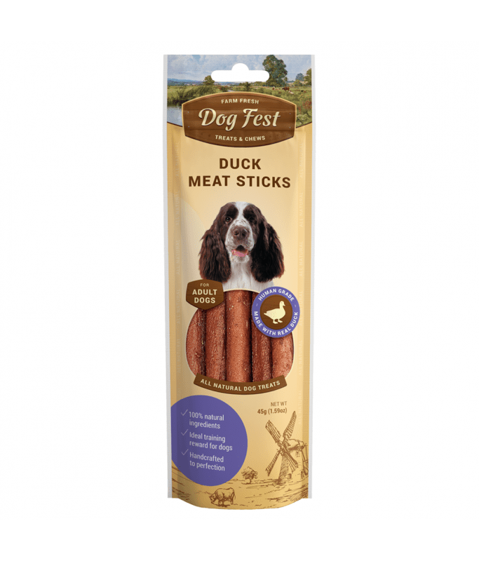 Dog Fest Duck Meat Sticks For Adult Dogs TREAT - 45g (1.59oz) Dog Fest Duck Meat Sticks For Adult Dogs TREAT - 45g (1.59oz)