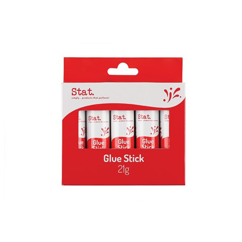 Stat Glue Stick PVP Clear 21gm Medium Pack 5