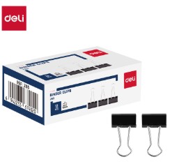 DELI Z65 BINDER CLIPS 19MM DELI Z65 BINDER CLIPS 19MM