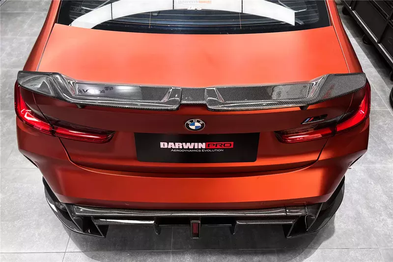 2021–2025 BMW M3 G80 G20 BKSS Style Carbon Fiber Trunk Spoiler