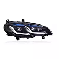 E70 X5 G Series Laser Style LED Headlights w/Blue Eyebrow & Sequential Turns (2007–2013)