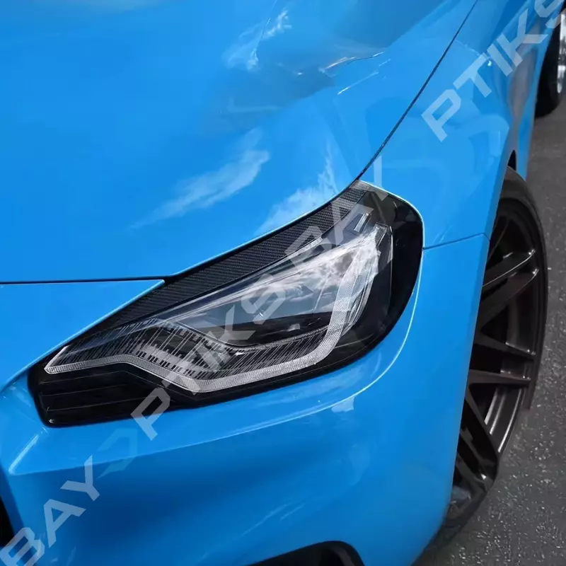 Dry Carbon Fiber Headlight Eyelid Eyebrow Trim – Fits BMW G87 M2 (2023–2025)