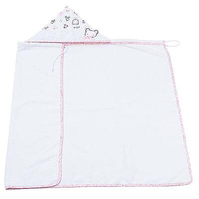 Collezione Baby Bear - Accappatoio a mantella in spugna con tela aida per punto croce Collezione Baby Bear - Accappatoio a mantella in spugna con tela aida per punto croce