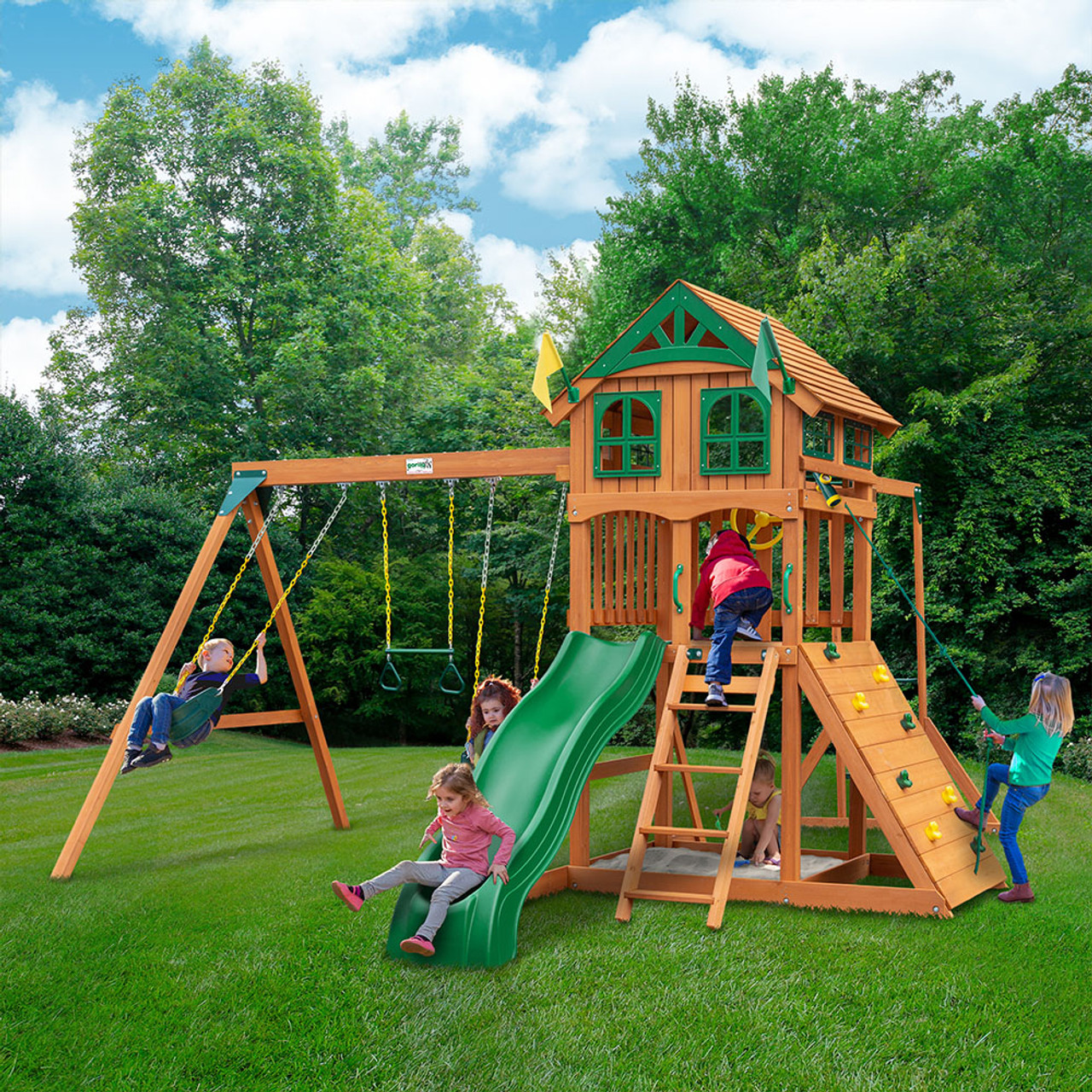 Outing w/ Monkey Bars w/ Standard Wood Roof Outing w/ Monkey Bars w/ Standard Wood Roof