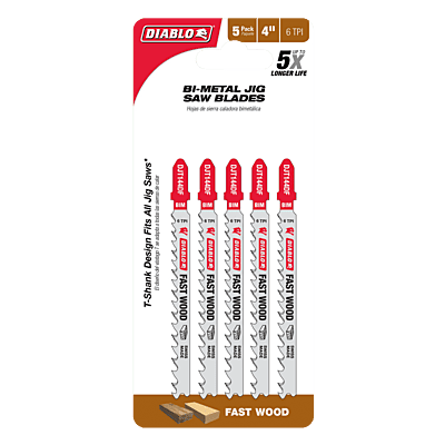 DIABLO -  4" Jig Saw Blades for Cuts in Wood