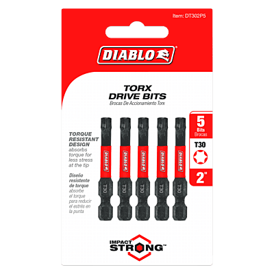 Diablo Screwdriving Torx 
Drive Bits