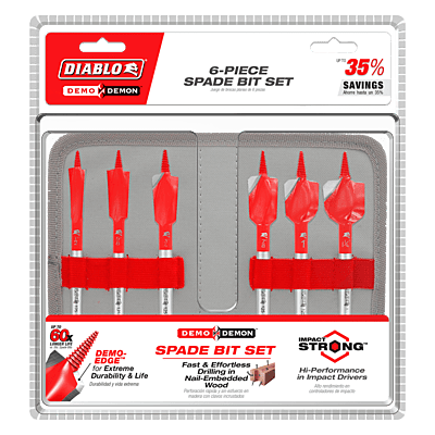 Diablo Spade Bit Set for Nail-Embedded Wood