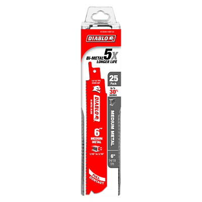 Diablo Bi-Metal Reciprocating Blades Metal Medium