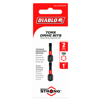 Diablo Screwdriving Torx 
Drive Bits