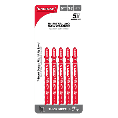 DIABLO -  3-5/8" Jig Saw Blades for Cuts in Bi-Metal