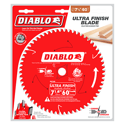 Diablo Small Diameter Circular Blades -Wood Ultra Finish